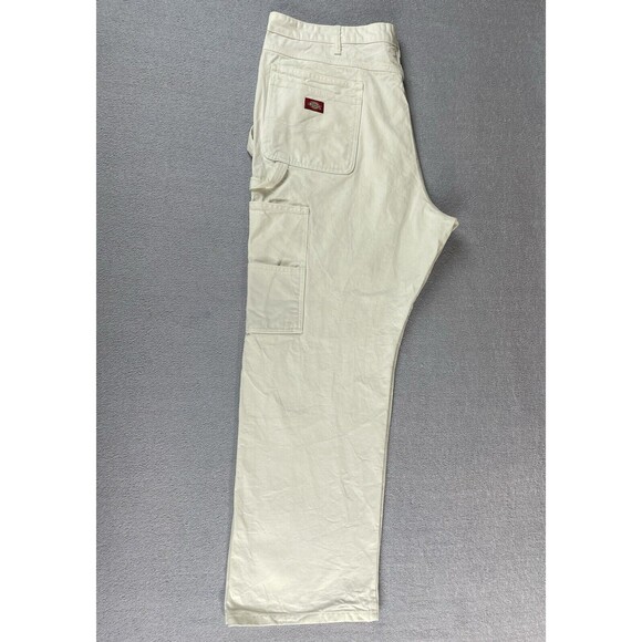 Dickies Classic Y2K Painters Pants Men’s Size 44x32 White Straight Leg Pockets - Picture 3 of 16